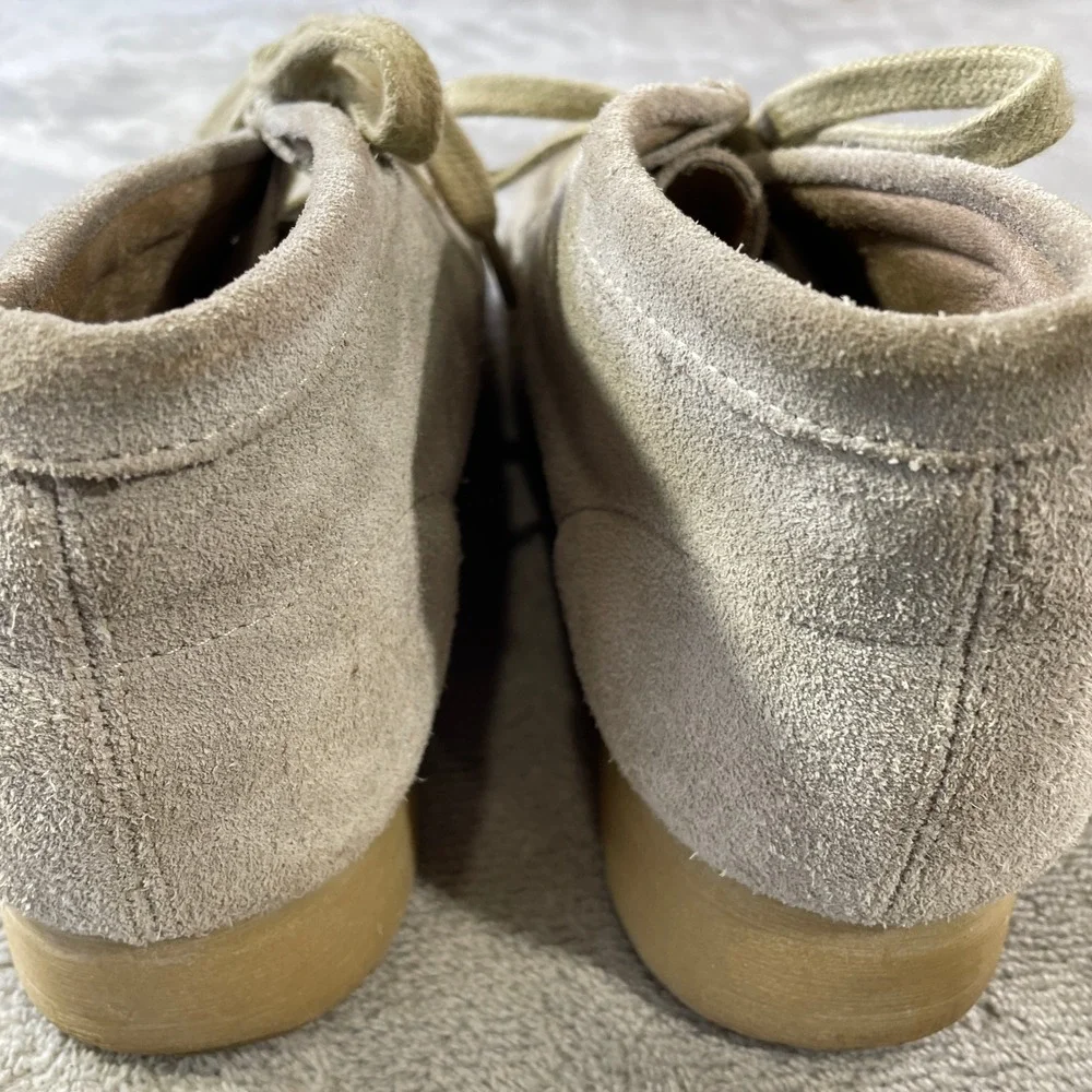 Clarks Wallabee Chukka Boot Mens 8.5 Sand Suede Moc Toe Casual Crepe Sole